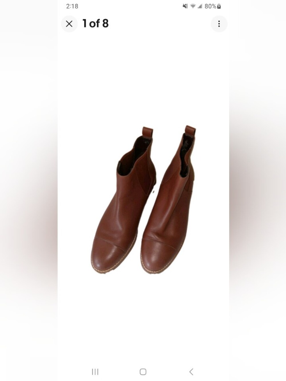 Cole Haan Mara Brown Leather Chelsea Boots 9.5 M - Picture 1 of 6